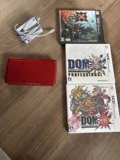 レッド ニンテンドー3DS 本体 + ゲームソフト3本セットのサムネイル