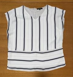 23区 ノースリーブ ストライプ ブラウス 38のサムネイル