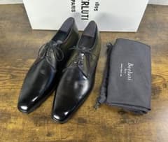 希少 付属品完備 Berluti デムジュール プレーントゥ レザーシューズ 8 