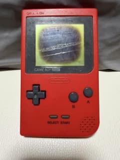 ジャンク品　Nintendo Game Boy Pocket 本体 レッド　赤のサムネイル