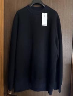 4新品 sacai メンズ 切り替え スポンジ スウェット シャツ ブラックのサムネイル