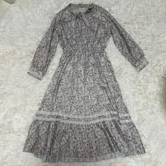 axes femme 花柄 ロングワンピース 長袖のサムネイル