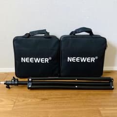 NEEWER LEDビデオライト NL660 2個セット スタンド(三脚)1本付のサムネイル