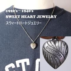 スウィートハートジュエリー 波 sweetheart navy 古着 渦巻 唐草