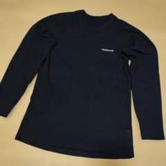 mont-bell ジオライン M.W. ラウンドネックシャツ Lサイズ 黒色のサムネイル