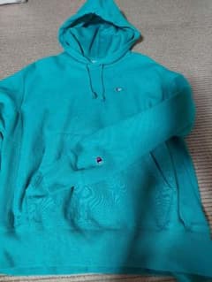 Champion REVERSE WEAVE パーカー ターコイズ Mのサムネイル