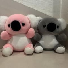 コアラ ペアぬいぐるみ ピンク グレーのサムネイル