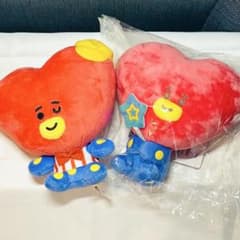 BT21 TATA 봉제인형 2장 세트 V 이치반 복권 F상