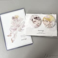 中村明日美子　OPERA展　スクエア缶バッジ　4種セット　原画展　blanc mariage 缶バッジ ポストカード 中村明日美子 同級生『blanc』原画展