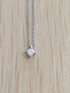 ete 一粒ダイヤモンドネックレス プラチナ850