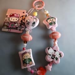 リオ スターカフェ コラボ ビーズキーホルダー ピンク系のサムネイル