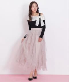 JILL BY JILLSTUART 縦ラッフルチュールスカートのサムネイル