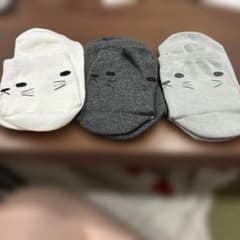猫耳靴下　滑り止め付き3点セットのサムネイル