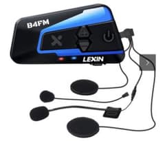 LEXIN LX-B4FM バイク用 Bluetooth インカム ブルーのサムネイル