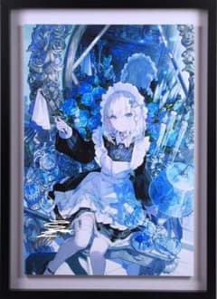 藤ちょこ 直筆サイン メイドと青透館 ジークレー 複製原画 絵師 にじ