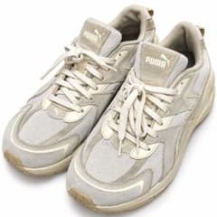 PUMA プーマ スニーカー 27.5cm グレー アイボリー 厚底