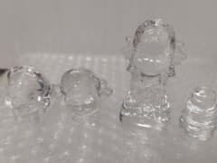 不二家 ペコちゃん クリスタルガラス製置物