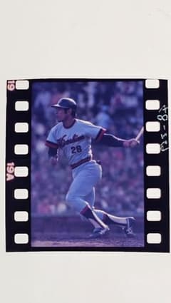 【本物ポジフィルム＋Lサイズ生写真】 衣笠祥雄選手(広島カープ)