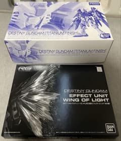 rg デスティニーガンダム チタニウムフィニッシュ+ 光の翼エフェクトのサムネイル