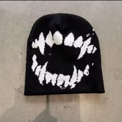 バ*ケ様 ビーニー ニット帽 帽子 ストリート supreme 海外 ブラックのサムネイル