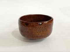 陶芸家 九代 大樋長左衛門 飴釉茶碗 茶盌 共箱 抹茶碗 | Mercari
