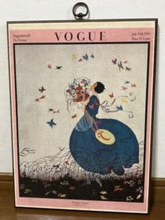 美術　ヴィンテージ　 VOGUE アート 木製フレームのサムネイル