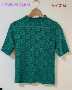 LOWRYS FARM　半袖　レースハイネックトップスのサムネイル