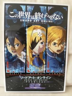 A4販促ポスター ラミネート加工済みソードアート・オンラインアリシゼーション夜空のサムネイル