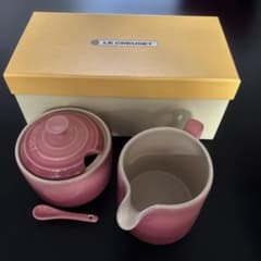 LE CREUSET ピンク シュガーポット セットのサムネイル