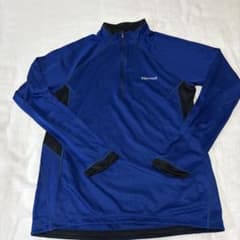 Marmot アウトドアシャツ ハーフジップ ブルー XLのサムネイル