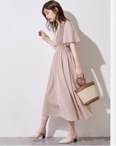 natural couture フレアスリーブお上品ワンピースのサムネイル
