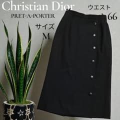 Christian Dior 巻きスカート 黒 M 美品 ブラック タイト - メルカリ