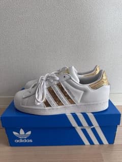 adidas Superstar ホワイト/ゴールドのサムネイル