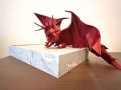 エンシェントドラゴン（台付き）｜折り紙（神谷哲史） エンシェントドラゴン（台付き）｜折り紙（神谷哲史） - メルカリ