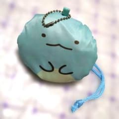 Brand new, unused Sumikko Gurashi Tokage storage eco bag keychain (strawberry pink)
