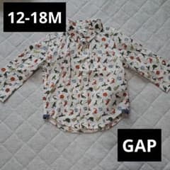 baby GAP 恐竜柄 長袖シャツ 12-18　男の子のサムネイル