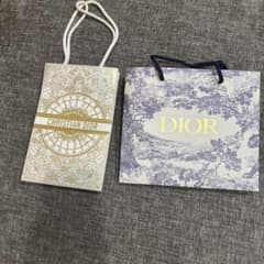DIOR ディオール 紙袋 ショッパー 2枚セットのサムネイル