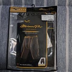 【美品】ミズノプロ  スライディングパンツＭサイズ  ブラック×ゴールドのサムネイル