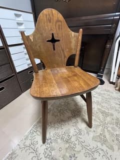 2 飛騨家具 太平 WINDS ダイニングチェア チャーチチェア ユーズド