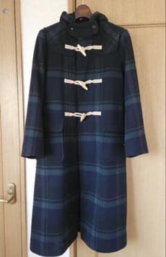 BEAMS BOY ネイビー チェック ダッフルコート BEAMS BOY ネイビー チェック ダッフルコート - メルカリ