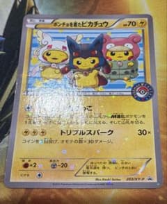 ポンチョを着たピカチュウ：「強（つよ）★カワ ピカチュウのメガキャンペーン第1…