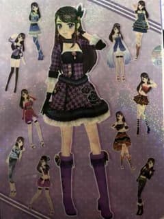 アイカツ　紫吹蘭　クリアファイル　ガチャガチャのサムネイル