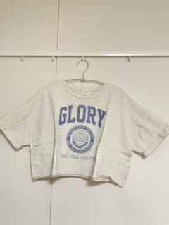 ロゴプリント ショート丈 半袖Tシャツのサムネイル