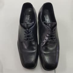 ALPHA B ブラック レースアップシューズ ③