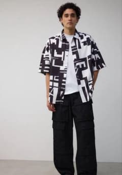 新品　AZUL BY MOUSSY ジョーゼットジェネラルシャツのサムネイル