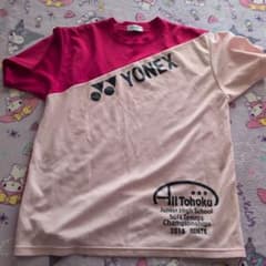 YONEX ピンク/白 Tシャツ 2018年ソフトテニス大会 - メルカリ