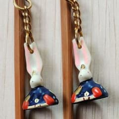 うさぎ モチーフ 耳かき 未使用品 2本組 和風 民芸品 お雛様 earpickのサムネイル