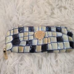 未使用級 ATAO アタオ ペンケース ポーチ メガネケース ブループリズム