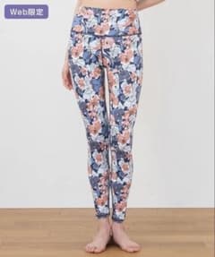 【SUKALA】web限定　ミックスフラワープリントレギンス ダークネイビー　M 新品 SUKALA ミックスフラワープリントレギンス ダークネイビー L