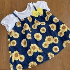 セットアップ ベビー ひまわり柄のサムネイル